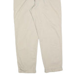 TOMMY HILFIGER Mens Beige Cotton Blend Regular Straight Trousers W36 L30 Classic