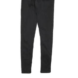 LEVI'S Womens Black Slim Skinny Denim Raw W23 L28 Zip Cotton Blend Jeans