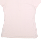 TOMMY HILFIGER Womens Pink Short Sleeve Polo Shirt L Cotton Blend Logo