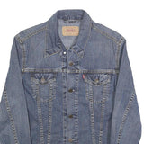 LEVI'S Womens Blue Denim Button Jacket M Cotton Classic Casual Outerwear