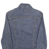 LEVI'S Womens Blue Denim Button Jacket M Cotton Classic Casual Outerwear