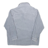 ZARA Womens Blue Cotton Corduroy Button Jacket XS Casual Lightweight Outerwear