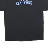 GILDAN Mens Black Geneva Seahawks Graphic T-Shirt XL Short Sleeve Crew Neck