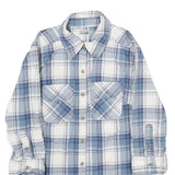 CARHARTT Womens Blue & White Check Shirt XS Long Sleeve Cotton Blend Casual