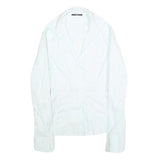 BOSS HUGO BOSS Womens White Shirt Long Sleeve Collared S Classic Cotton Blend