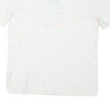 NIKE Mens White M Cotton Blend Graphic T-Shirt Short Sleeve Crew Neck Casual