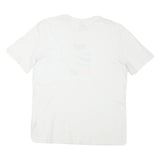 NIKE Mens White M Cotton Blend Graphic T-Shirt Short Sleeve Crew Neck Casual