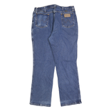 WRANGLER Mens Regular Blue Jeans Denim W34 L30 Classic Zip Pocket Comfortable