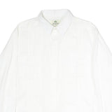 MOJITO Mens White Cotton Shirt 2XL Button-Down Long Sleeve Classic Fit