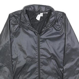 ADIDAS Womens Black Lightweight Zip Jacket S Polyester Plain Sportswear