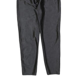 FREE & EASY Womens Slim Black Polyester Blend Slim Trousers W24 L26 Zip Closure