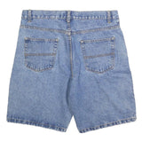 FADED GLORY Mens Blue Denim Relaxed Fit Shorts L W36 Cotton Blend Casual Summer