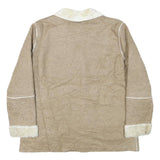 NORTHERN REFLECTIONS Womens Beige Paisley Button Jacket XL Polyester Blend