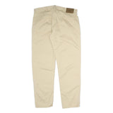 CALVIN KLEIN JEANS Mens Cotton Blend Beige Regular Fit Straight Trousers W38 L30