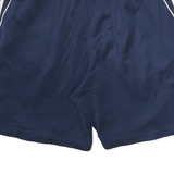 ADIDAS Mens Navy Blue Sports Shorts L W26 Polyester Blend Comfortable Fit