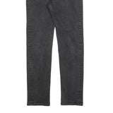 LEVI'S 502 Mens Jeans Black Slim Skinny Denim Medium W32 L30 Zip Cotton Blend