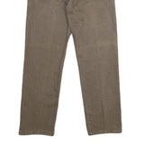 LEE Mens Regular Fit Straight Cotton Jeans Brown W34 L30 Classic Zip Closure