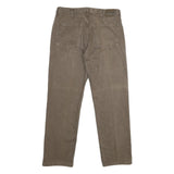 LEE Mens Regular Fit Straight Cotton Jeans Brown W34 L30 Classic Zip Closure