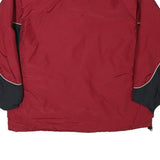 COLUMBIA Mens Red & Black Outdoor Jacket XL Polyester Blend Plain Zip Pocketed