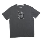 NIKE Mens Black L Cotton Blend Graphic T-Shirt Short Sleeve Crew Neck