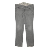 CALVIN KLEIN JEANS Womens Slim Grey Denim W34 L31 Zip Pockets Casual