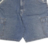 WRANGLER Mens Denim Blue Cargo Shorts 2XL W40 Casual Cotton Relaxed Fit