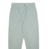 ESPRIT Womens Cotton Slim Grey Tapered Trousers W30 L28 Casual Smart