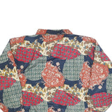 IMAGE Womens Multicoloured Patchwork Print Bomber Jacket XL Polyester Zip