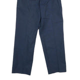 RED KAP Mens Polyester Blend Navy Regular Straight Trousers W30 L31 Workwear