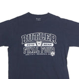 CHAMPION Mens Navy Blue Butler 2010 NCAA Final Four Graphic T-Shirt L Short