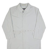 WESTBURY Mens White Classic Long Sleeve Button Cotton Blend Jacket L Plain