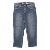 STYLE & CO Womens Blue Regular Straight Denim Medium W28 L24 Stylish Embroidered