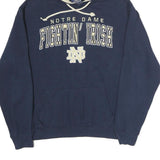 CAMPUS HERTITAGE Mens Navy Cotton Hoodie M Notre Dame Fightin' Irish Pullover