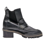 BERNARDO Chelsea Boots Black Leather Womens UK 6