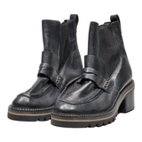 BERNARDO Chelsea Boots Black Leather Womens UK 6