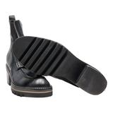 BERNARDO Chelsea Boots Black Leather Womens UK 6