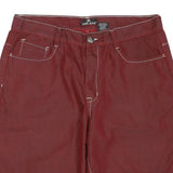 RED APE Mens Casual Red Shorts XL W38 Polyester Blend Relaxed Fit Button Closure