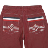 RED APE Mens Casual Red Shorts XL W38 Polyester Blend Relaxed Fit Button Closure