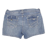 ANA Womens Denim Blue Casual Shorts XL W34 Button Closure Stylish