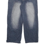 DA LUN Womens Relaxed Blue Denim Light Wash Jeans W32 L29 Casual Zip Pocketed