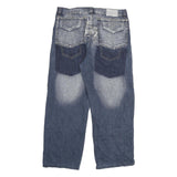 DA LUN Womens Relaxed Blue Denim Light Wash Jeans W32 L29 Casual Zip Pocketed