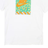 NIKE Mens White Crew Neck Short Sleeve Graphic T-Shirt S Cotton