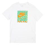 NIKE Mens White Crew Neck Short Sleeve Graphic T-Shirt S Cotton