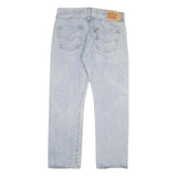 LEVI'S 501 Mens Blue Regular Straight Denim Stone Wash W34 L30 Cotton Blend