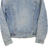 LEVI'S Mens Blue Cotton Blend Denim Jacket L Button Closure Classic Fit Casual