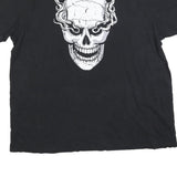 WWE Mens Black Chicago 3:16 Graphic T-Shirt 2XL Short Sleeve Crew Neck Skull