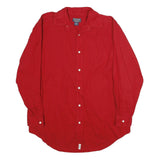 RALPH LAUREN POLO JEANS COMPANY Mens Red Shirt M Classic Cotton Long Sleeve