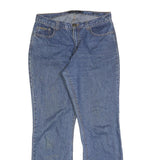 CALVIN KLEIN JEANS Womens Blue Regular Straight Denim Rinse W32 L32 Classic Fit