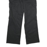 RED KAP Womens Black Polyester Blend Regular Cargo Trousers W31 L34 Workwear Zip