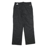 RED KAP Womens Black Polyester Blend Regular Cargo Trousers W31 L34 Workwear Zip